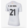 Barcelona Frenkie de Jong #21 Tredjedrakt Kvinner 2022-23 Kortermet
